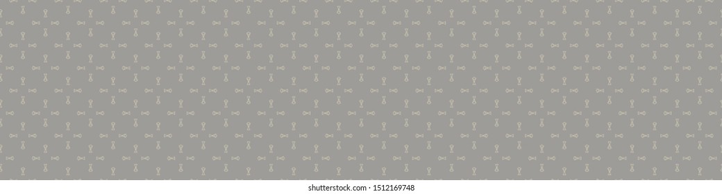 Hand drawn tiny grid seamless border pattern. Modern japanese wagara motif on homespun gray background. Ecru elegant neutral tones. Washi tape stationery for zakka craft, asian ribbon trim bordure.