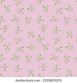 Hand drawn toadstool mushrooms seamless pattern. Magical fly agaric wallpaper. Design for printing, textile, fabric, fashion, interior, wrapping paper. Vector illustration