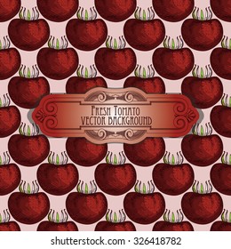 Hand drawn tomato seamless