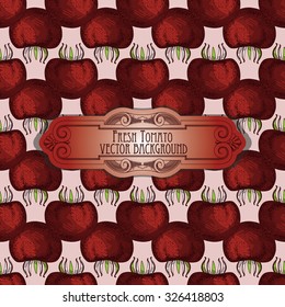 Hand drawn tomato seamless