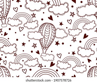Patrón de doodle dibujado a mano, impresión de pies de fondo, textil, papel pintado, sitio web. Colores 