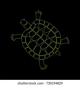 Hand drawn tortilla. Doodle style vector illustration.