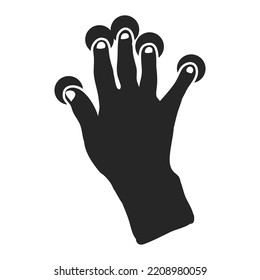 Hand drawn touchpad finger gesture vector illustration