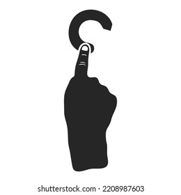 Hand drawn touchpad finger gesture vector illustration