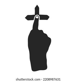Handgezeichnete Touchpad-Fingergestalt, Vektorgrafik