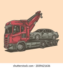 333 Tow truck sketch Images, Stock Photos & Vectors | Shutterstock