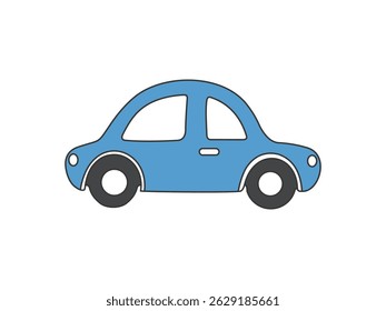 Hand Drawn toy car for kids illustration