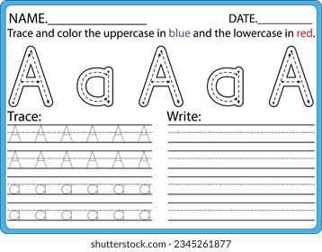 hand drawn tracing worksheets for kids pencontrol and handwriting practice