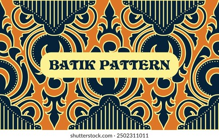 Hand Drawn Traditional Batik Pattern Design