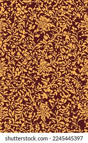 Hand Drawn Traditional oriented kaleidoscope Paisley Floral, Botanic art flowers, suitable for allowed fabric, modern art, monochrome, fantastic vector flowers, conceptual abstract shape, womenswear