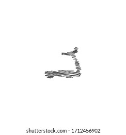 Hand drawn treadmill line sketch. scribble doodle of treadmill logo icon design. Pencil or pen sketch treadmill illustration.
hand drawn of treadmill logo icon design.