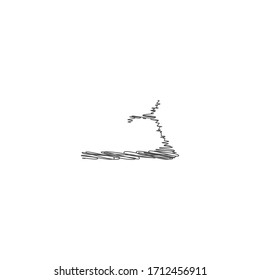 Hand drawn treadmill line sketch. scribble doodle of treadmill logo icon design. Pencil or pen sketch treadmill illustration.
hand drawn of treadmill logo icon design.