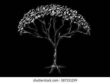 Hand drawn tree.
