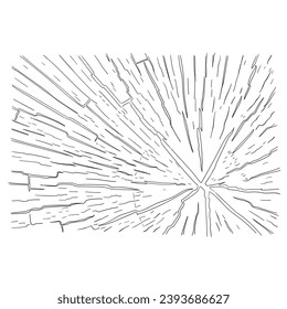 hand drawn tree detail. doodle cut tree background. tree texture