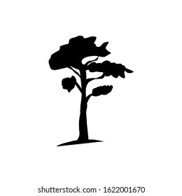 Hand drawn tree isolated on white background. Sketch, vector illustration. eps 10