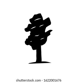 Hand drawn tree isolated on white background. Sketch, vector illustration. eps 10