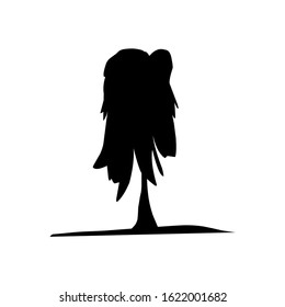 Hand drawn tree isolated on white background. Sketch, vector illustration. eps 10