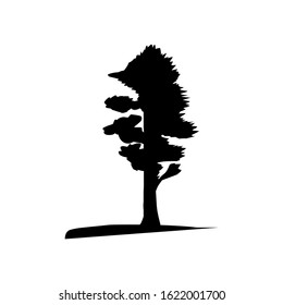 Hand drawn tree isolated on white background. Sketch, vector illustration. eps 10