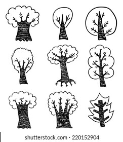 Hand Drawn Trees