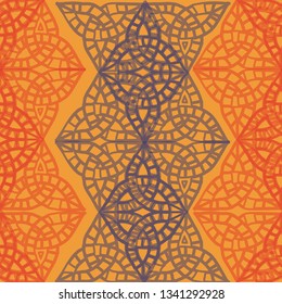 Hand Drawn Trefoil Celtic Vector Pattern