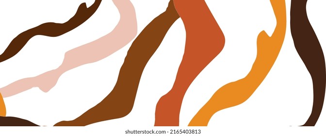Hand drawn trendy abstract illustrations.