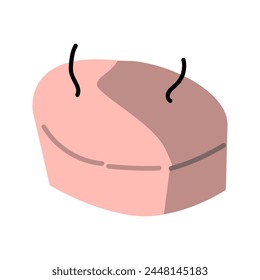 Hand drawn trendy candle. Hand made concept. Can used for banner, label or poster.