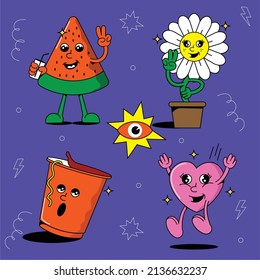 Hand drawn Trendy Cartoon Element
