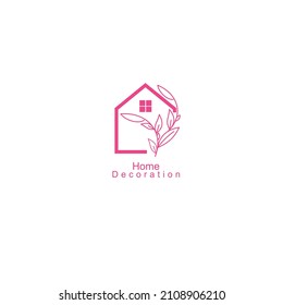 Hand drawn trendy illustrations. Houses and home decor logo collection. Simple outline concept for interior design studio, hotel business, real estate, hostel, rental housing