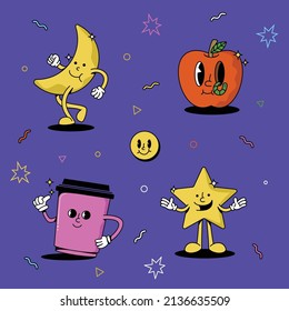 Hand drawn Trendy Sticker Elements