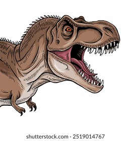 Desenhado à Mão T-Rex Dinossauro Vetor Ilustração