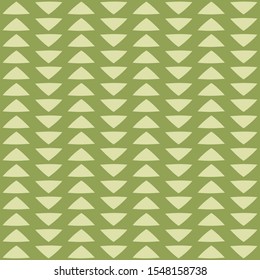 Hand drawn triangle arrow green nature color seamless pattern. vector eps editable. ready use print for paper, cover book, fabric, flyer, poster, social media post, decoration etc.