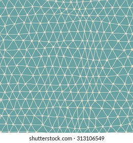 hand drawn triangle grid. seamless vector pattern.