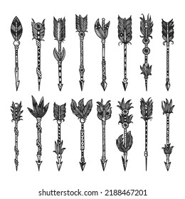 Hand Drawn Tribal Arrow Collection