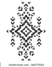 hand drawn tribal design element