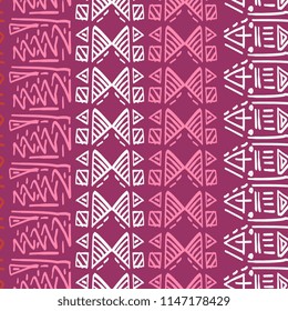 Hand drawn tribal pattern with creative egypt symbol natural drawing style for textile and fashion