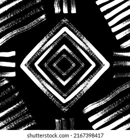 Hand drawn tribal pattern texture hand drawn vector seamless pattern