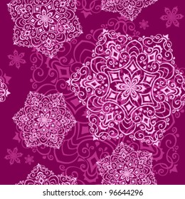 Hand Drawn Tribal Seamless Background