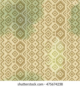 traza mano traza tribal sin fisuras en estilo vintage