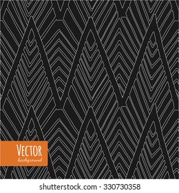 Hand drawn tribal triangle arrow pattern in vector.
