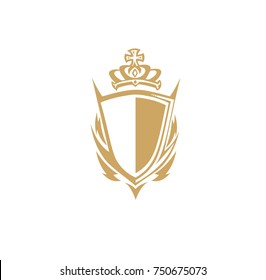 Hand drawn trophy with crown, winner, king, vector illustration