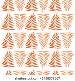 hand drawn tropical botanical pattern 