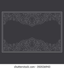 Hand drawn tropical floral. Tropical Line Pattern Background. Decorative Floral Elements.