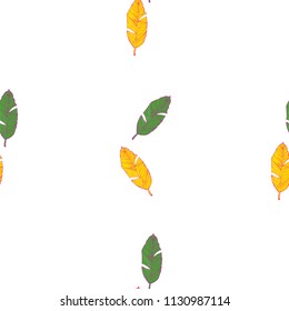 hand drawn Tropical leaf seamless  pattern vector