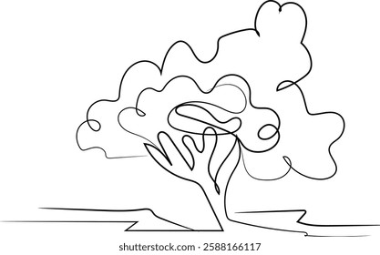 Hand drawn tropical sunset background
