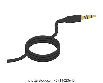 Dibujado a mano TRRS Cable Ilustración