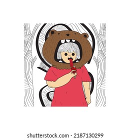 hand drawn tshirt graphics design, doodle illustration for tshirt