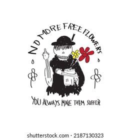 diseño gráfico de camisetas dibujadas a mano, ilustración de doodle para camiseta