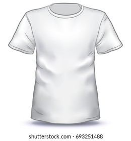 Hand Drawn T-shirt vector illustration isolated on white background
