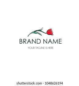 hand drawn tulip logo