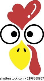 Hand Drawn turkey face illustration isolated on background